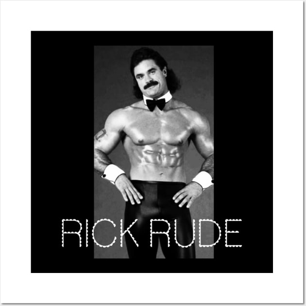 classic wrestling : rick rude Wall Art by valentinewords